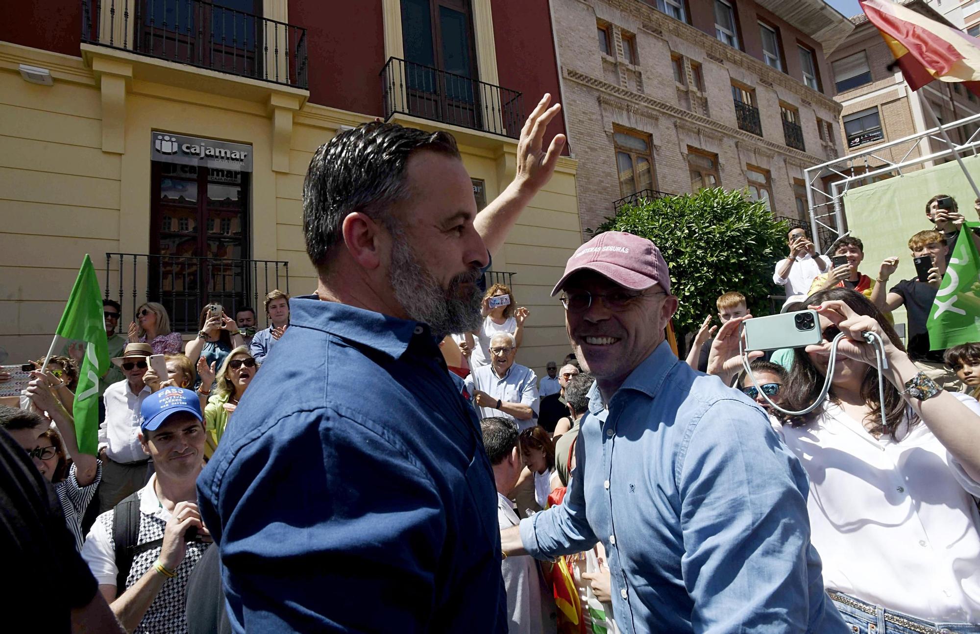 Acto de Santiago Abascal y Jorge Buxadé en Murcia