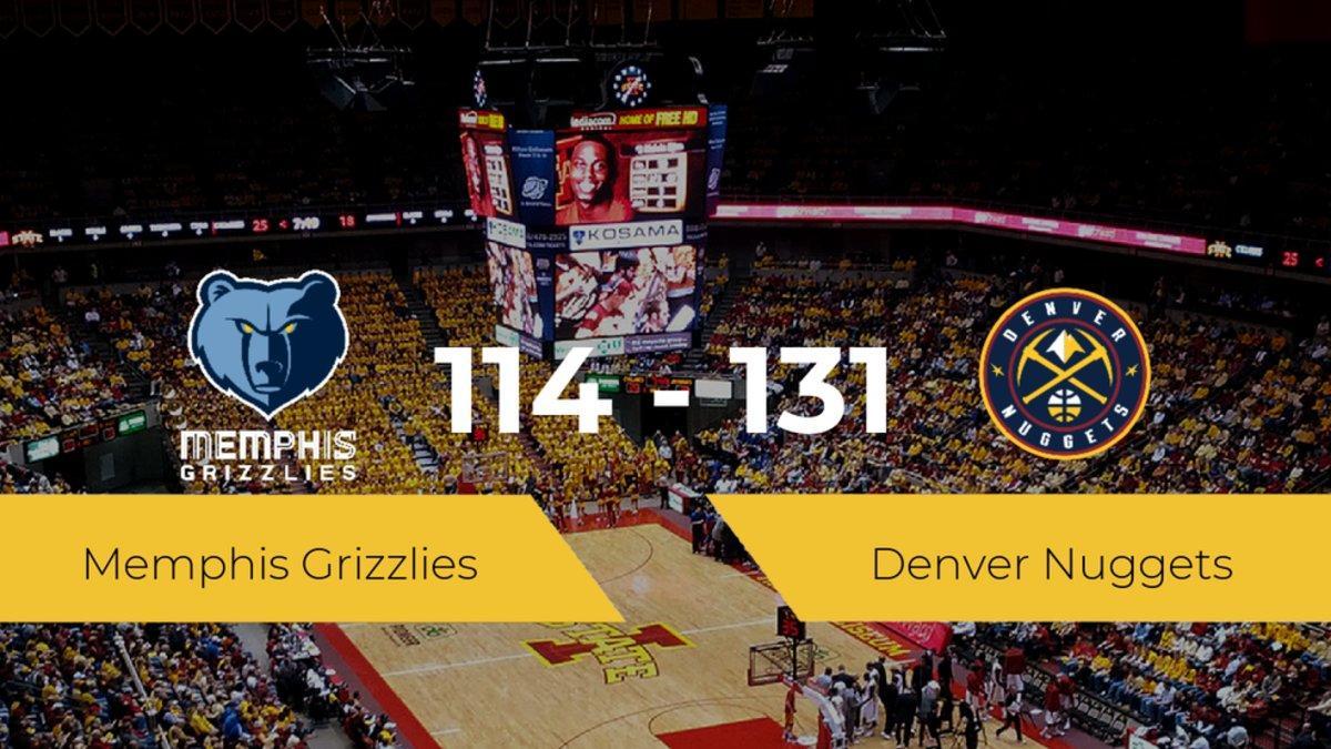 Victoria de Denver Nuggets ante Memphis Grizzlies por 114-131