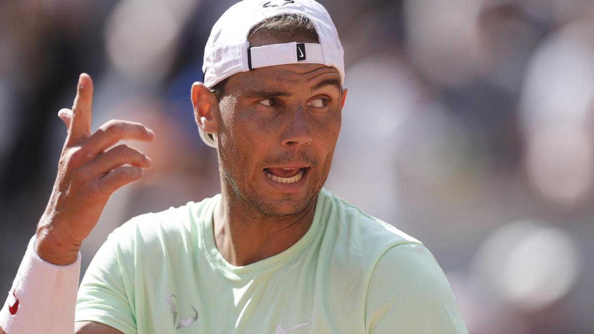 Rafa Nada, durante un entrenamiento en París.