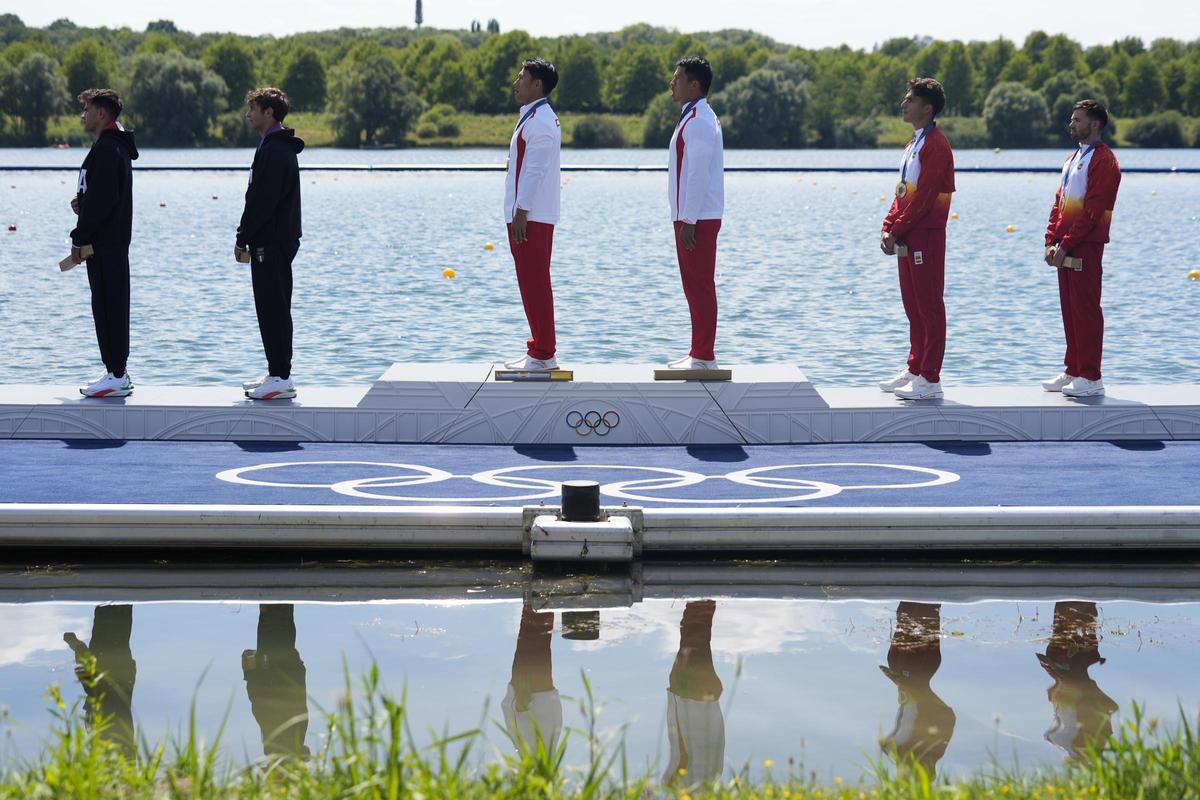 Joan Antoni Moreno y Marcus Cooper, medallas de bronce en C2 500 y K4 500