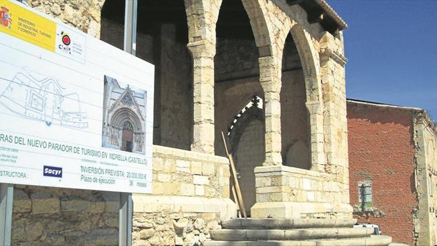 Las catas arqueológicas inician el desbloqueo al Parador de Morella