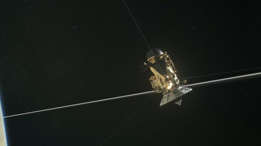 Il·lustració de la sonda Cassini.