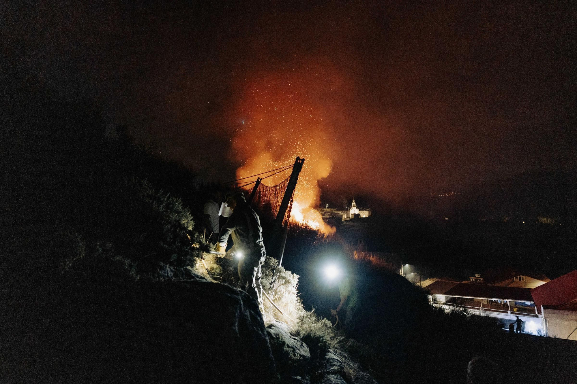 Incendio forestal en Chandebrito reviviendo el miedo del 2017