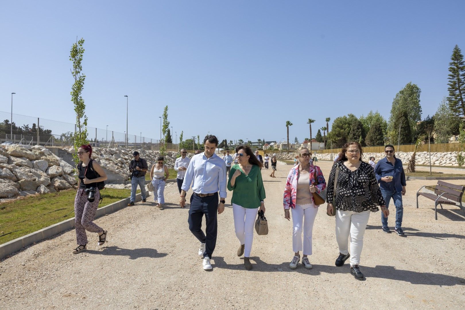 Apertura del parque inundable y balsa de laminación de Doña Inés