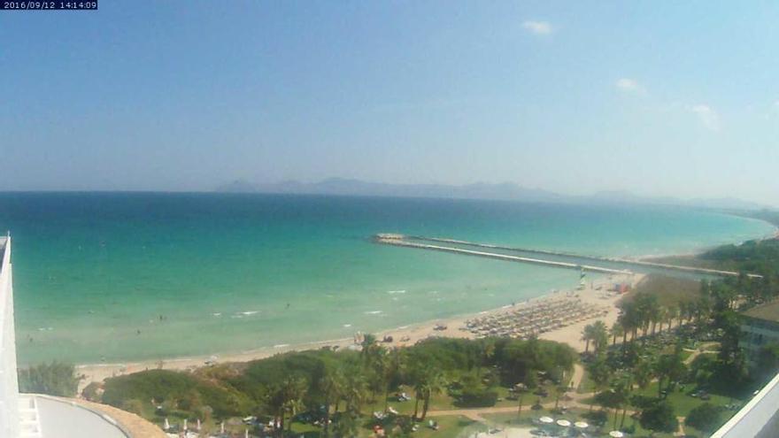 Oh ist das schön! Die Playa de Muro samt türkisblauem Wasser am Montagnachmittag (12.9.).