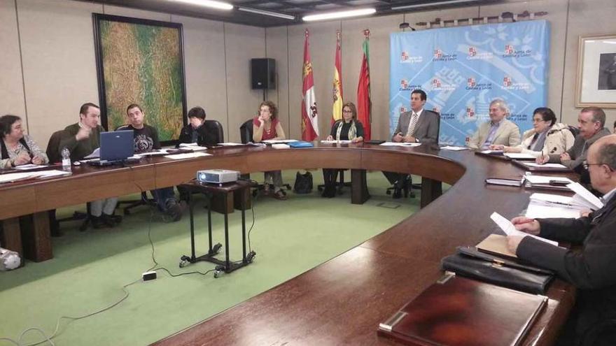 Miembros de la Comisión de Patrimonio Cultural de Zamora, reunidos ayer.