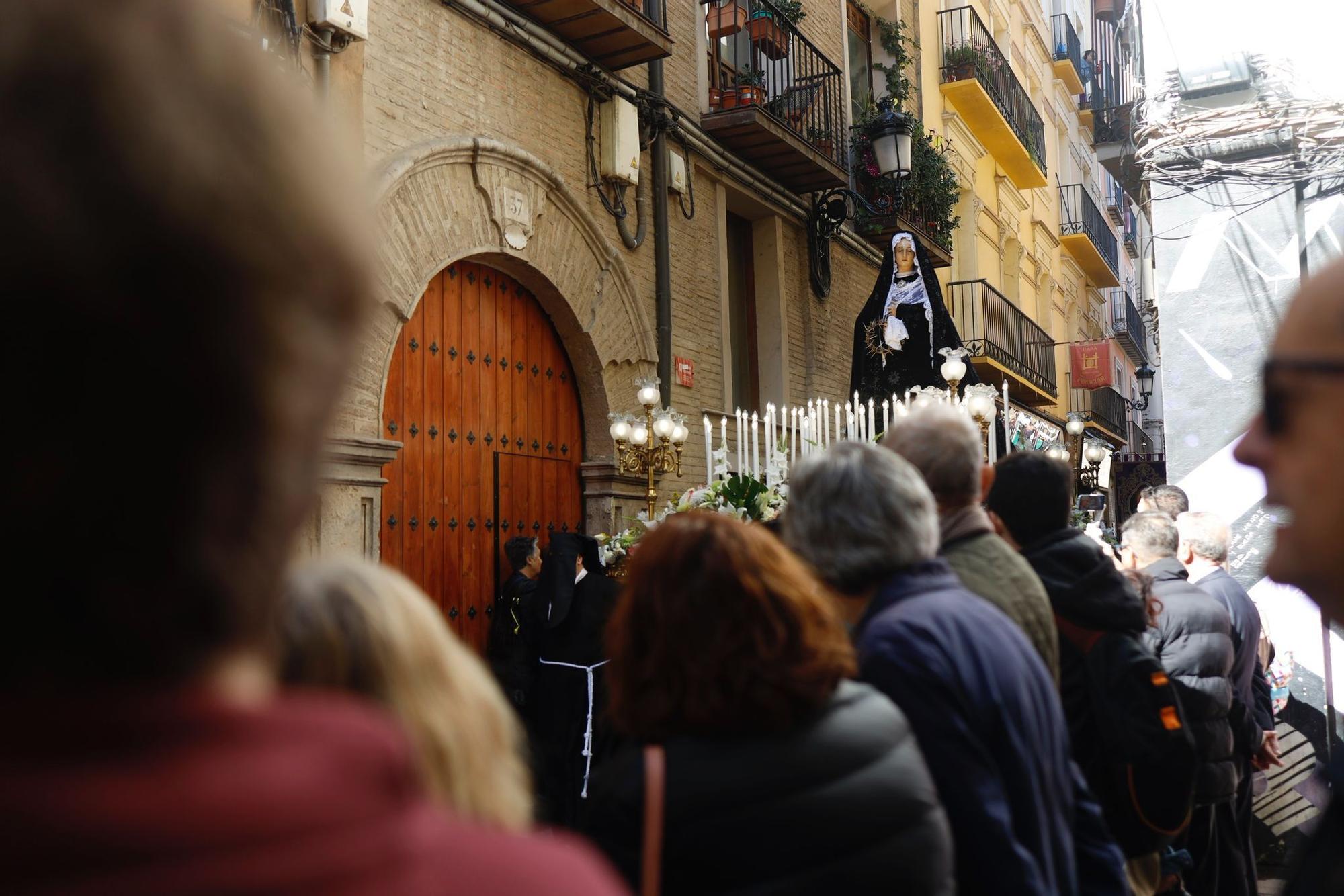 En imágenes | Procesiones del Sábado Santo en Zaragoza