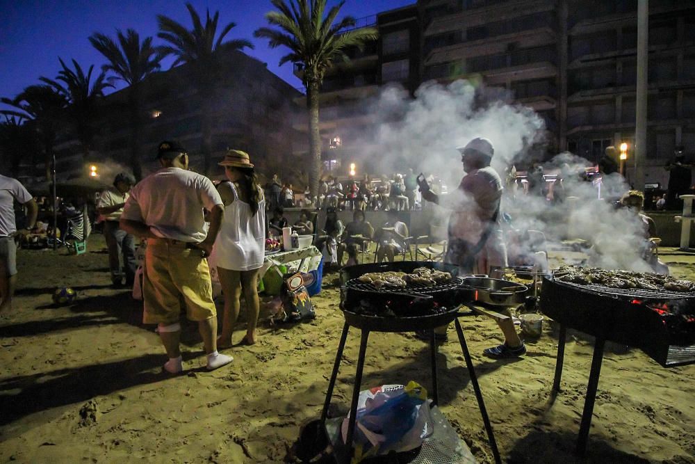 Noche de San Juan en las playas de Torrevieja