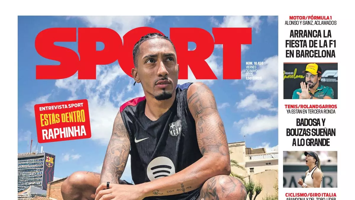 La portada de SPORT de hoy viernes, 30 de mayo de 2025