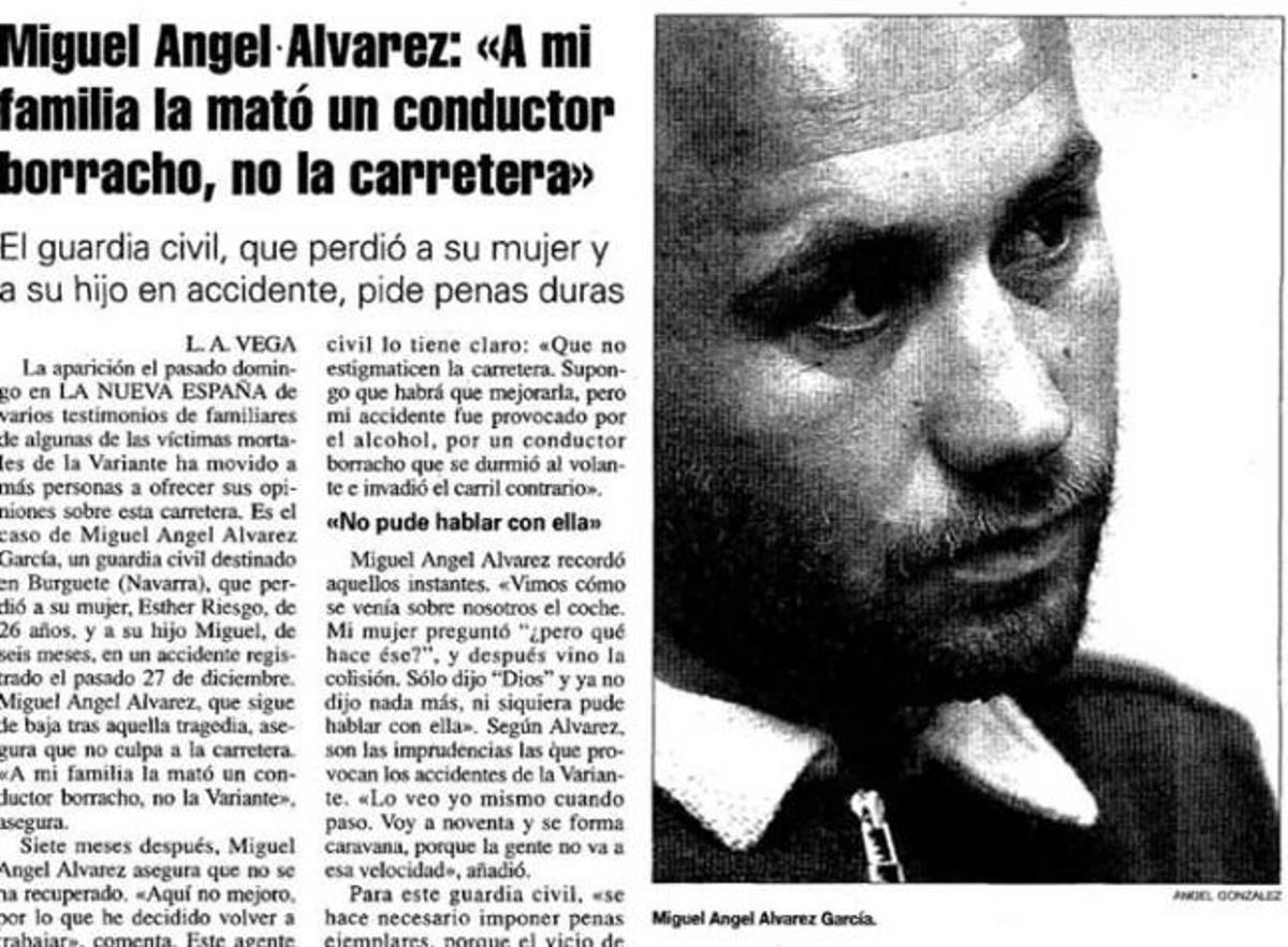 Una familia destrozada en el asfalto