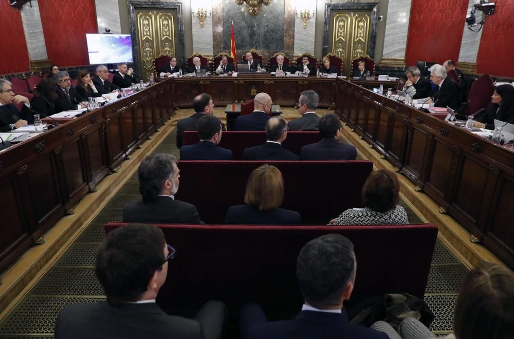 Els acusats del judici del Procés al Tribunal Suprem