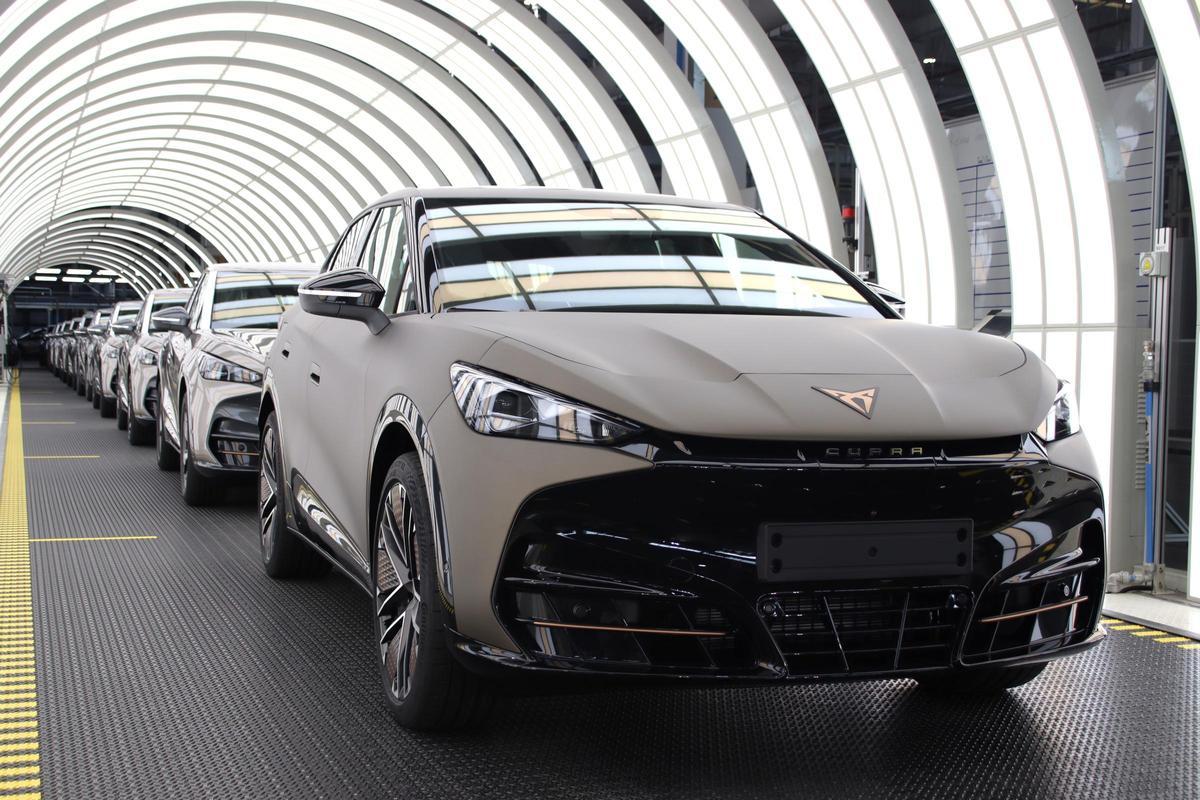 Diversos Cupra Tavascan a la fàbrica del Grup Volkswagen a Anhui, a la Xina