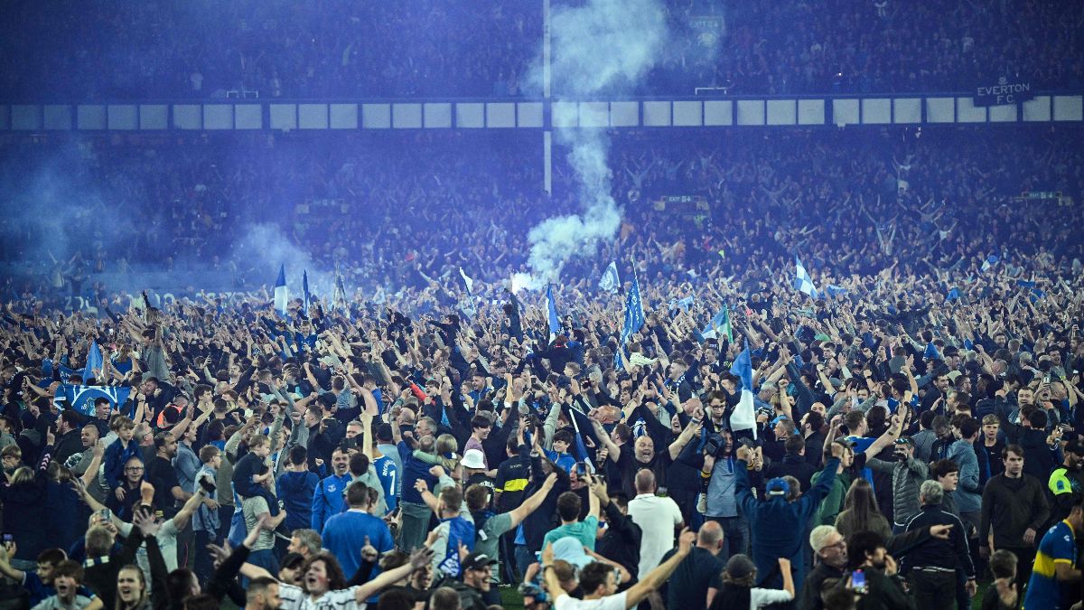 El Goodison Park invadido por los aficionados del Everton
