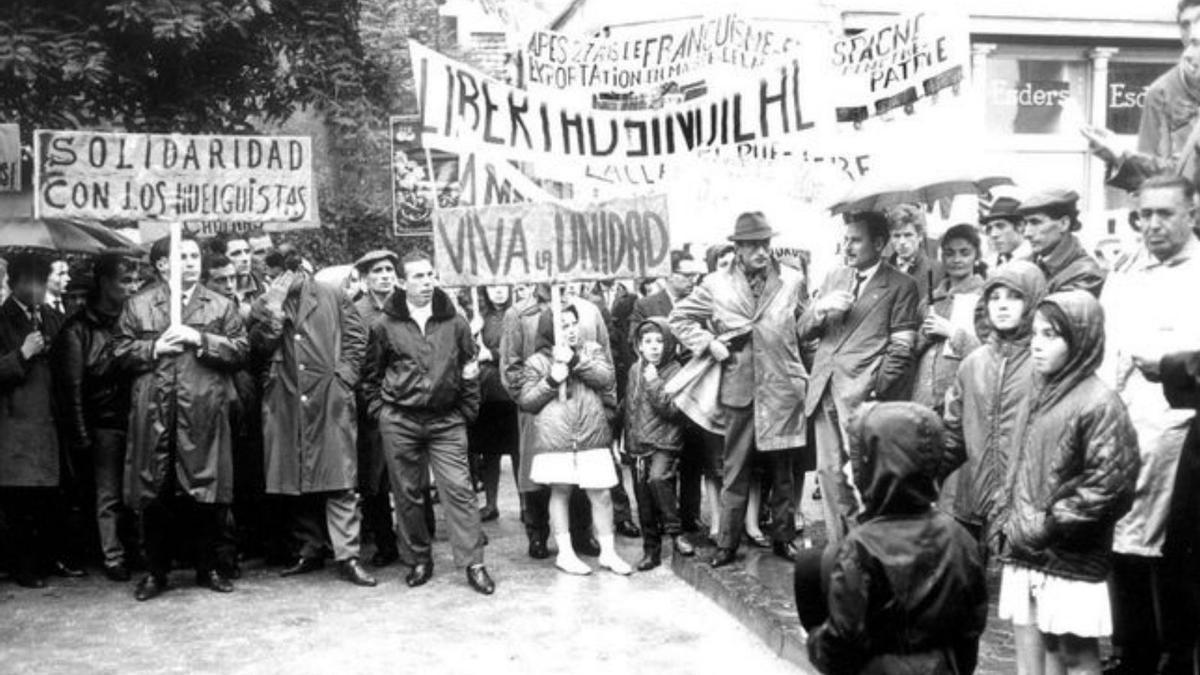 Una imagen de la protesta minera.