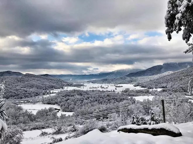 Nevades a la Garrotxa