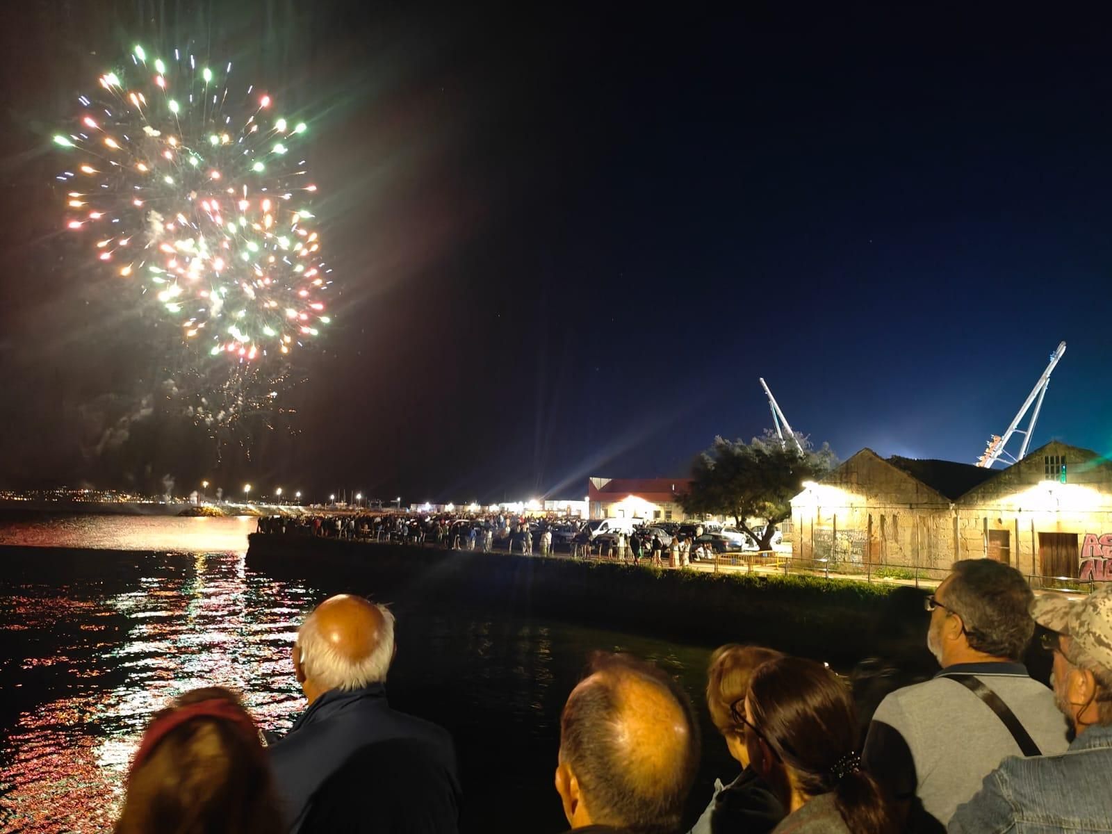 Fuegos de artificio de las fiestas del Cristo de Cangas