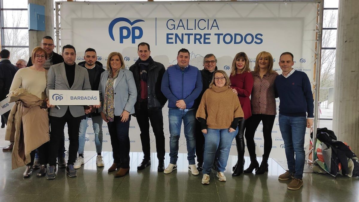 Lista PP Barbadás para las elecciones municipales de 2023.