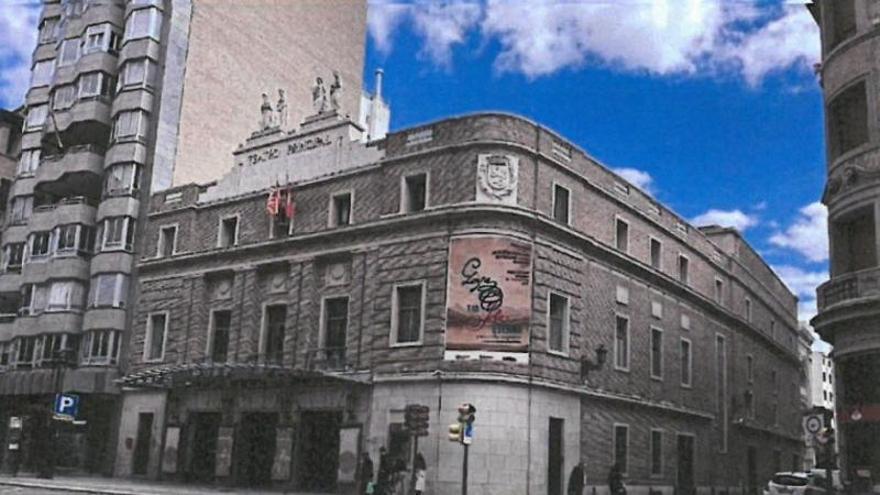 El Teatro Principal cambiará su histórica cartelera de vinilo por una gran pantalla LED: así quedará la fachada