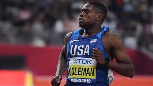 Coleman, camino de bajar de los 10 segundos (9,98) en su serie.