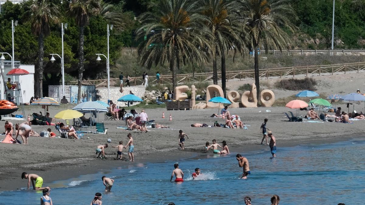 Playa de El Dedo, en El Palo.