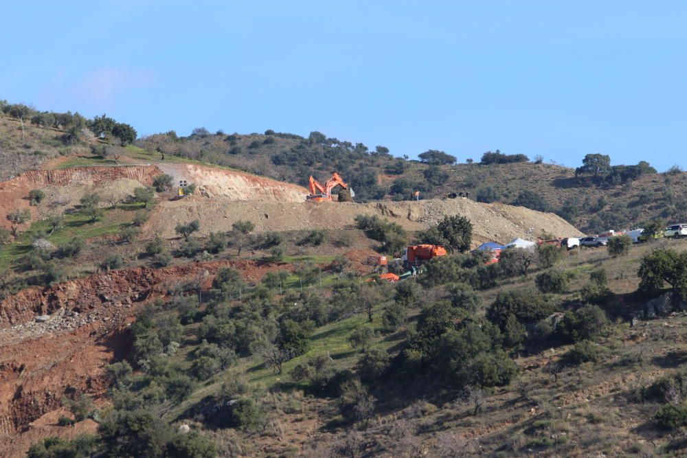 Avanzan los trabajos de rescate de Julen en Totalán