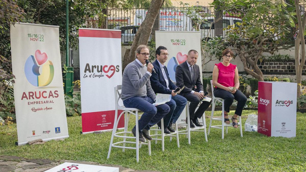 Presentación de las jornadas de emprendimiento Arucas Empresarial, ayer. | | LP/DLP