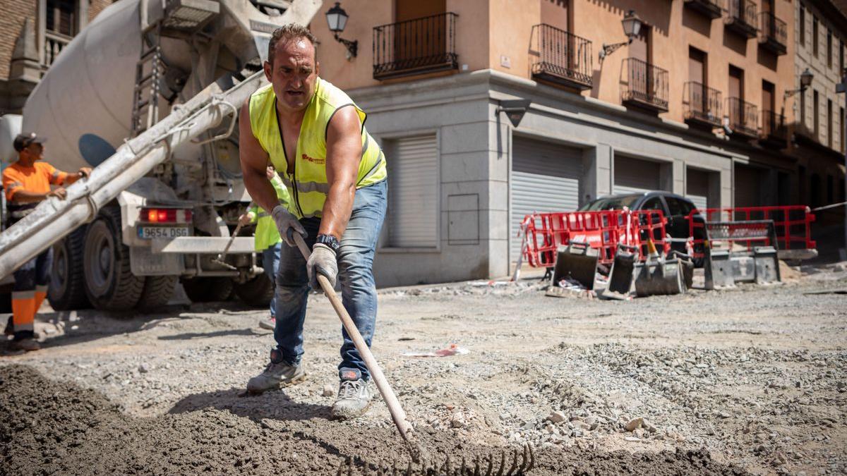 Un trabajador de la construcción.