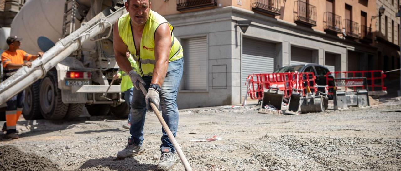 Un trabajador de la construcción.