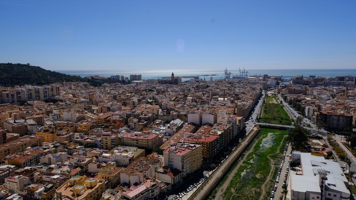 Una vista de la ciudad de Malaga.