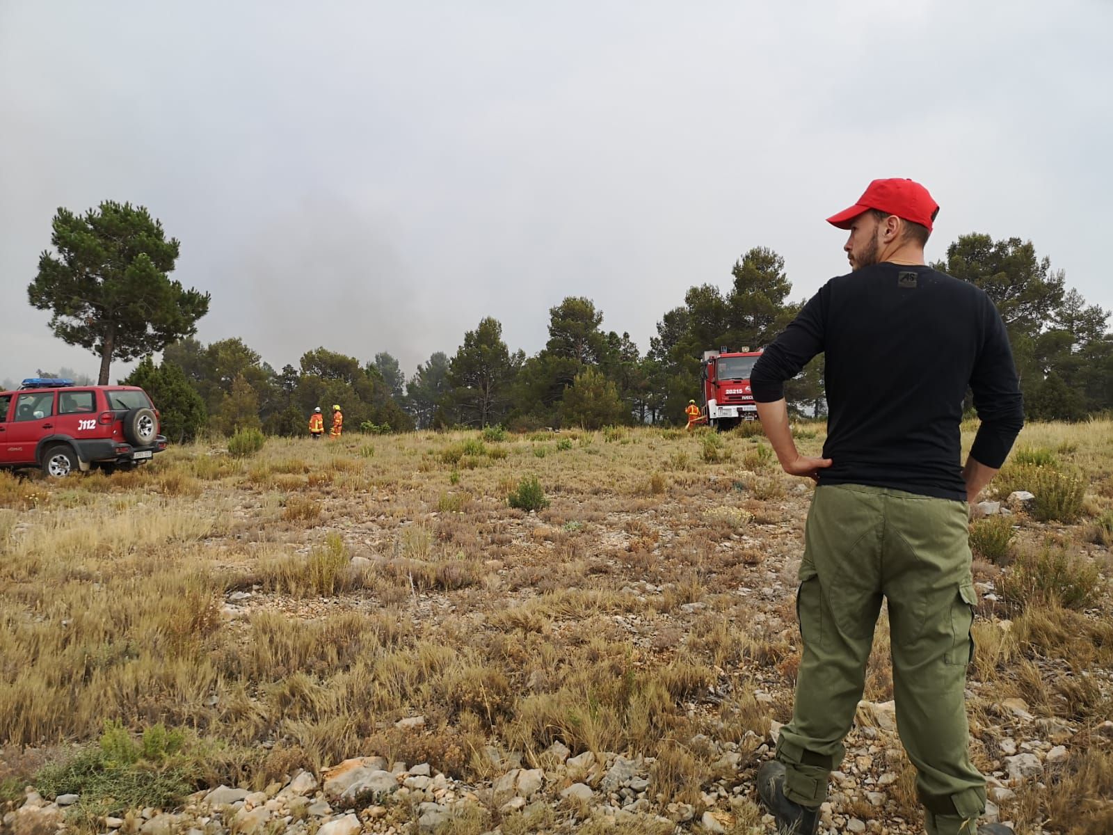 Tres rayos provocan incendios en Aras de los Olmos