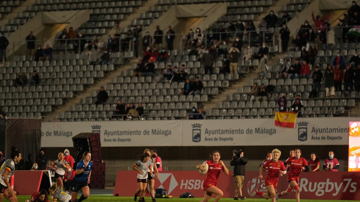 Las imágenes de las Series Mundiales HSBC de rugby 7 en Málaga