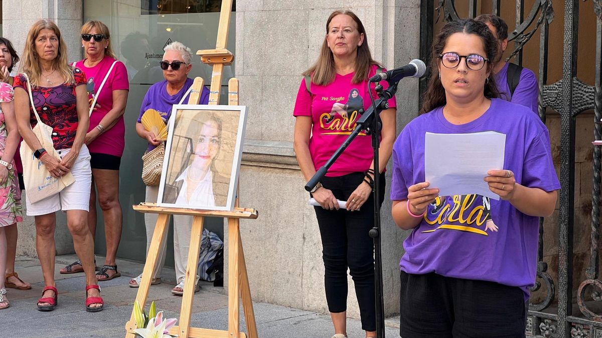Acte de record a Carla Gutiérrez l'estiu passat, un any després del seu assassinat
