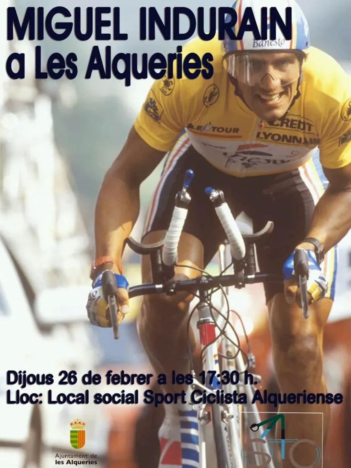 El club Sport Ciclista Alqueriense homenajea a una leyenda del ciclismo mundial en les Alqueries.