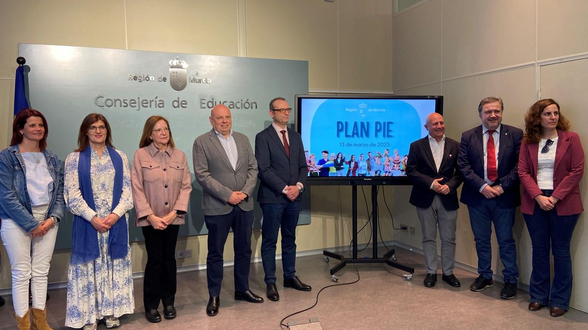 El consejero Marín, durante la presentación del Plan de Inclusión Educativa.