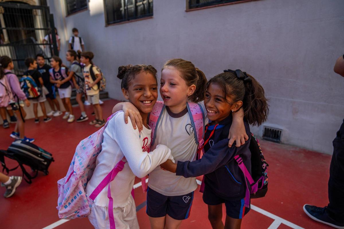 Vuelta al cole en la Escola Pia Sant Miquel de Barcelona