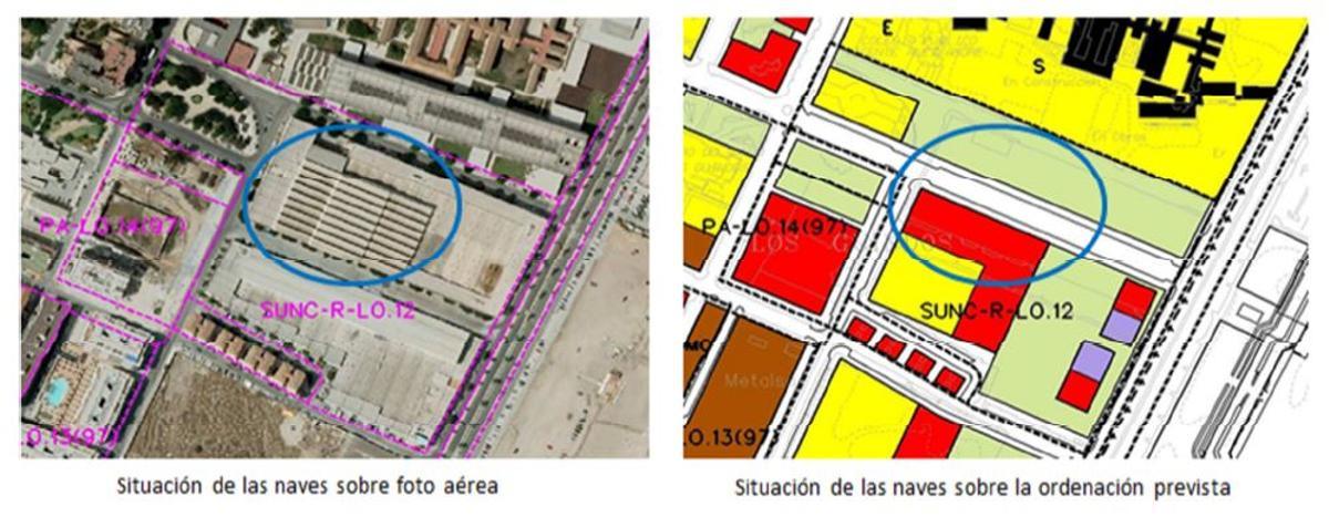 Mantener la nave principal de Tamese impediría prolongar la avenida de Gregorio Diego, argumenta la GMU, entre otros motivos.