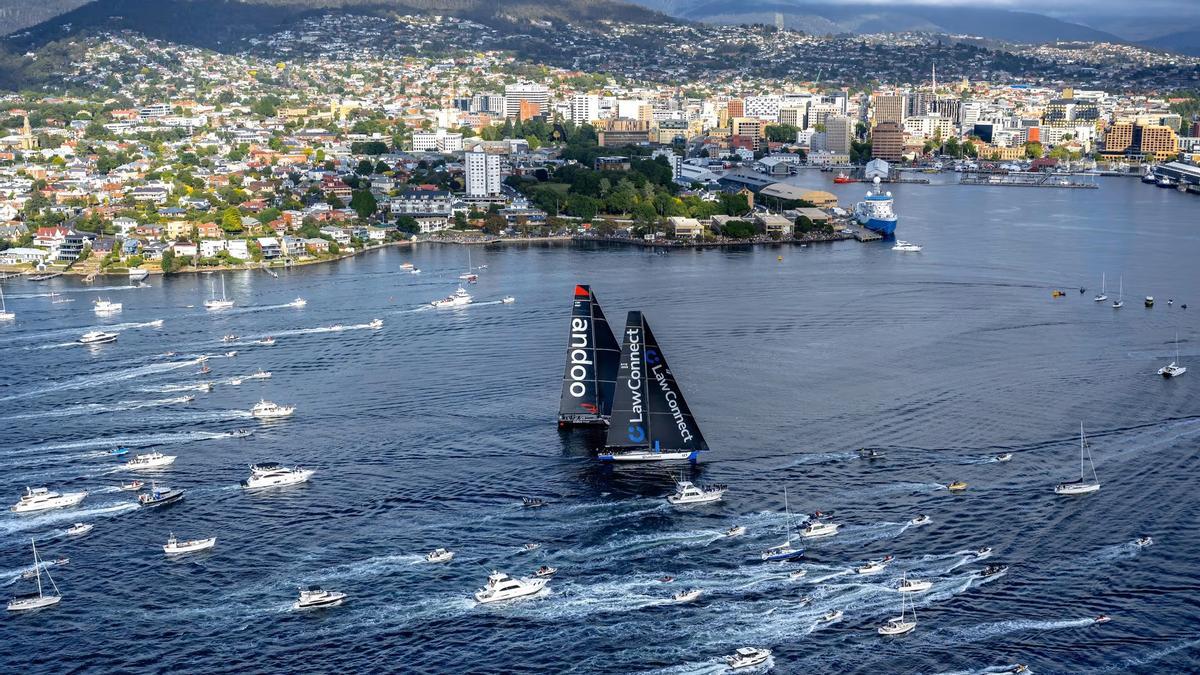 Una imagen de la edición de 2023 de la regata australiana entre Sídney y Hobart.