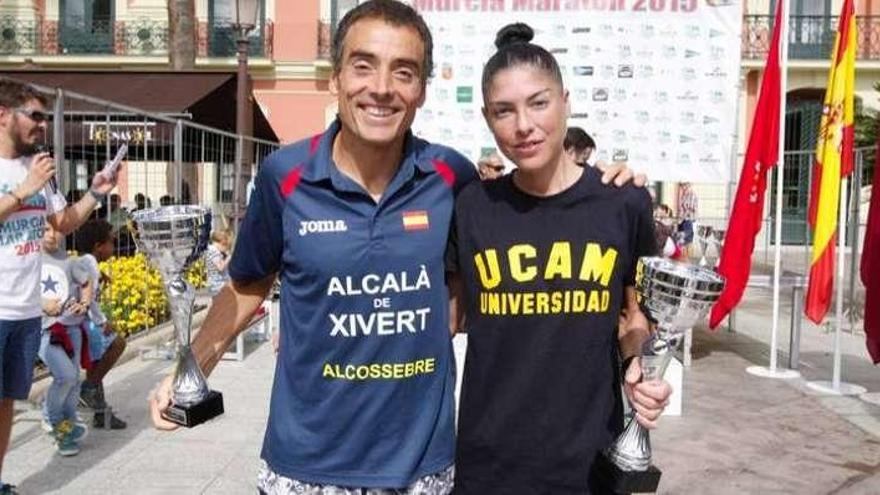 Cristina dominó la carrera femenina a su antojo. // La Opinión Murcia