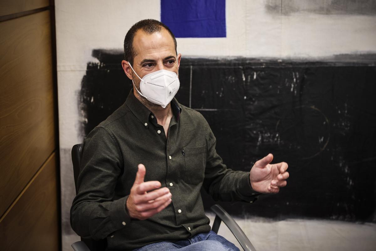 El Alcalde, durante la entrevista.