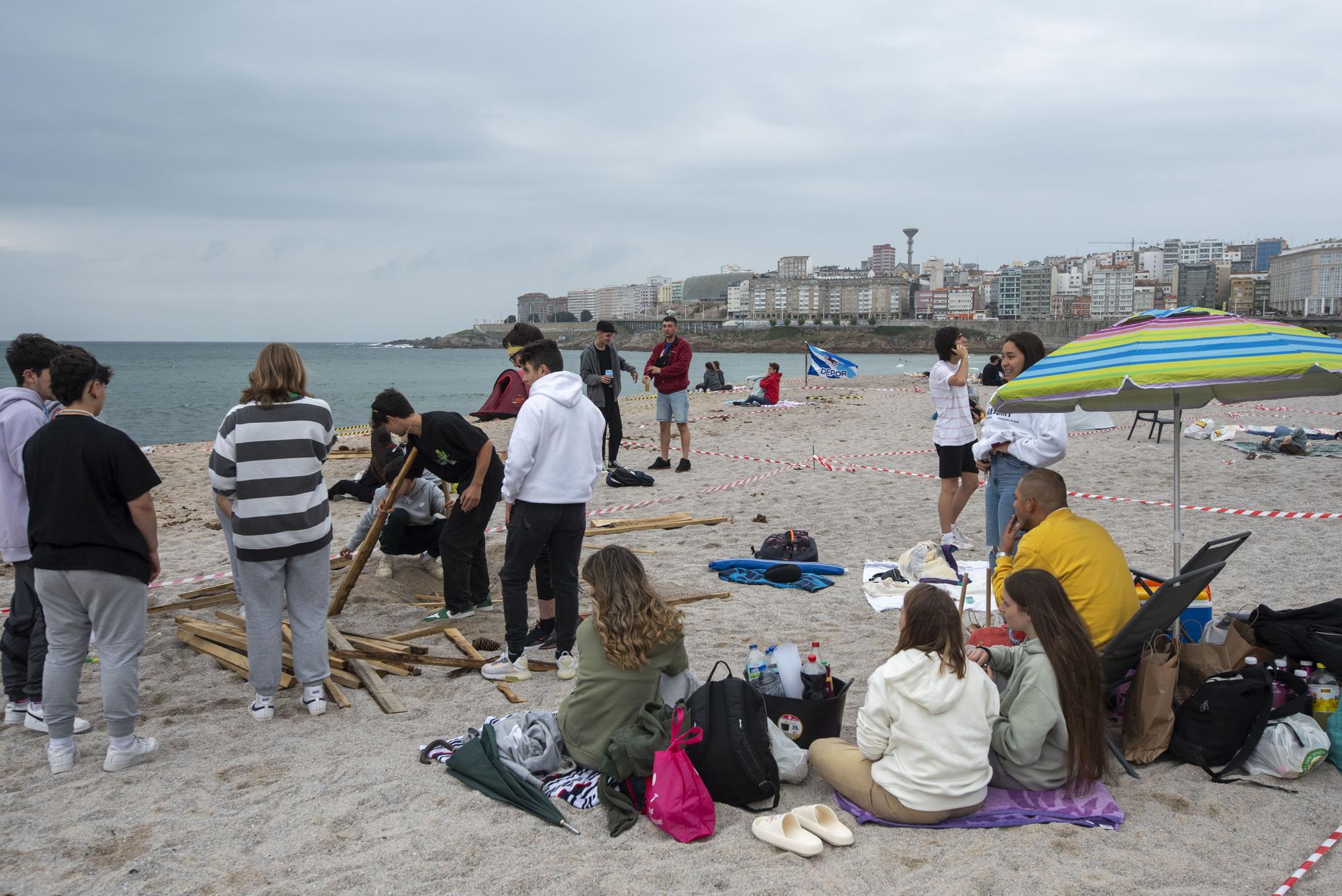 Todo listo para celebrar San Juan en A Coruña