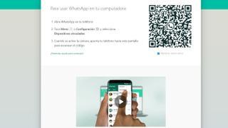 Así puedes obtener el código QR para usar Whatsapp web