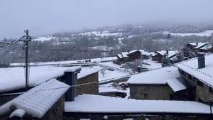 La nueva nevada este lunes en Prullans