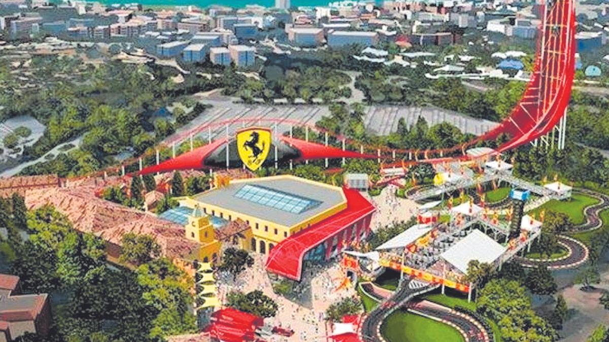 Una imagen del Parque de Atracciones de la Scuderia Ferrari