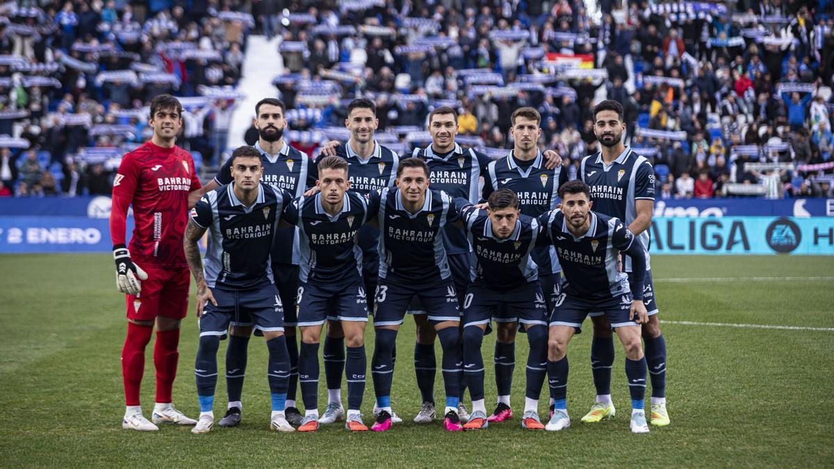 Once inicial del Córdoba CF ante el Leganés.