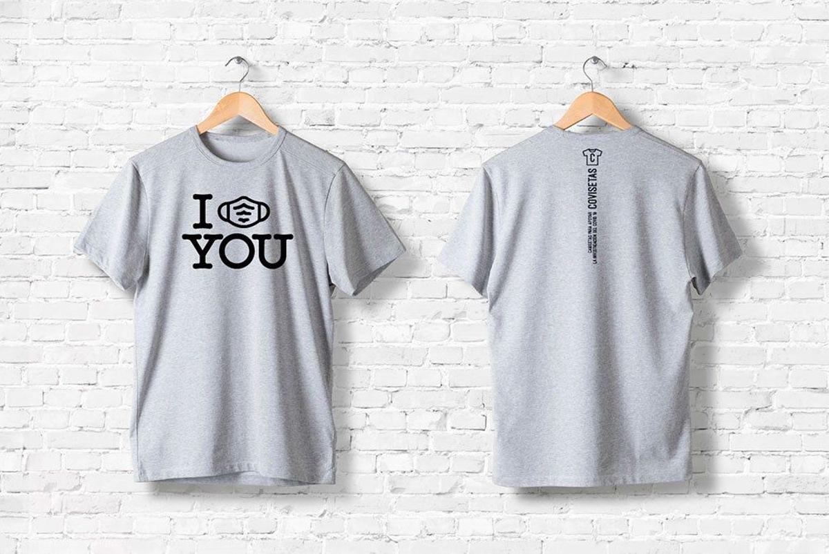 Coviseta, camiseta con la que se recauda fondos para la investigación del Covid. (Precio: 19,95 euros)