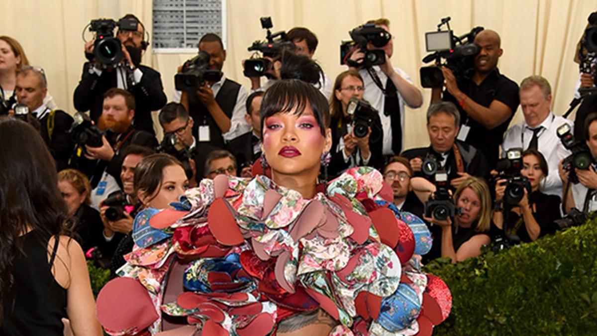 Rihanna en la gala Met