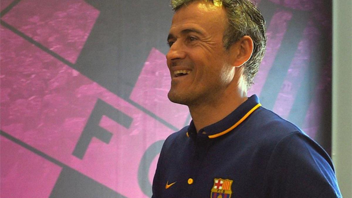 Luis Enrique, en la Ciutat Esportiva