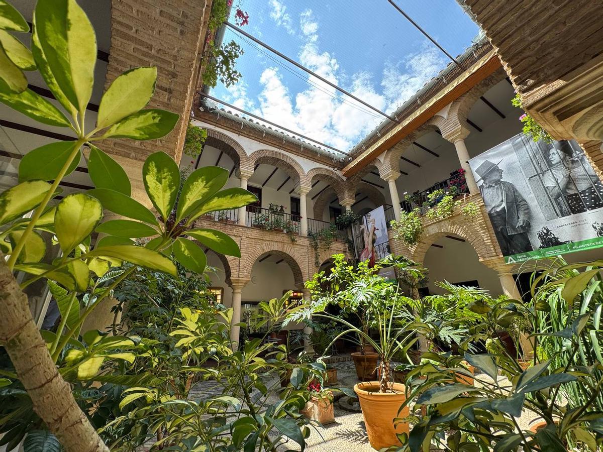 Patio de la Filmoteca de Córdoba, en Medina y Corella.