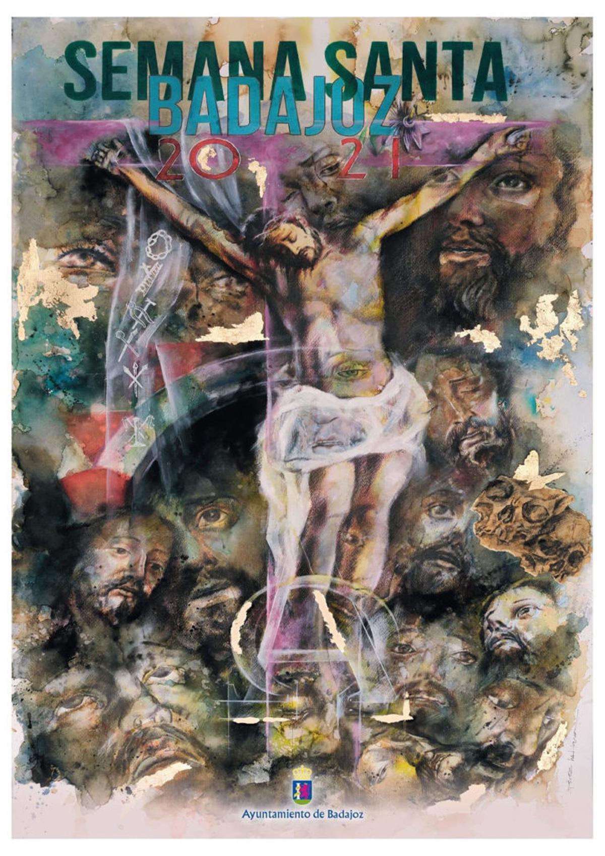 Cartel de la Semana Santa de Badajoz 2021 de José Tomás Pérez Indiano.