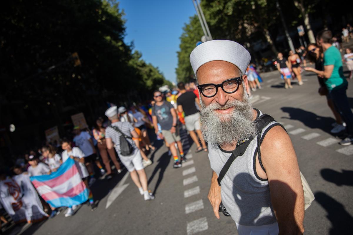 Manifestación del Día del Orgullo en Barcelona.